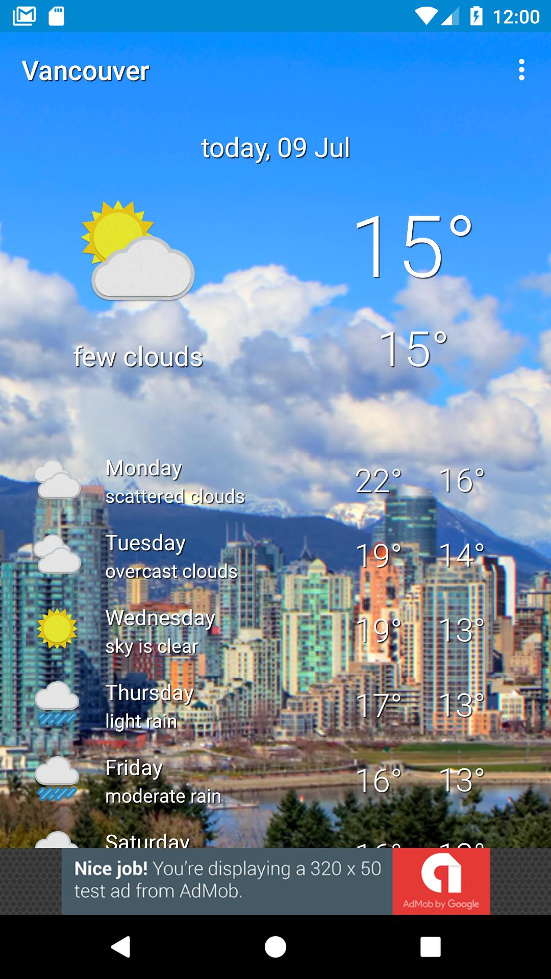 Vancouver, British Columbia - weather