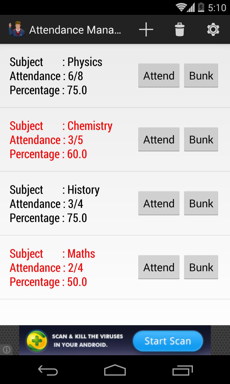 Attendance Manager