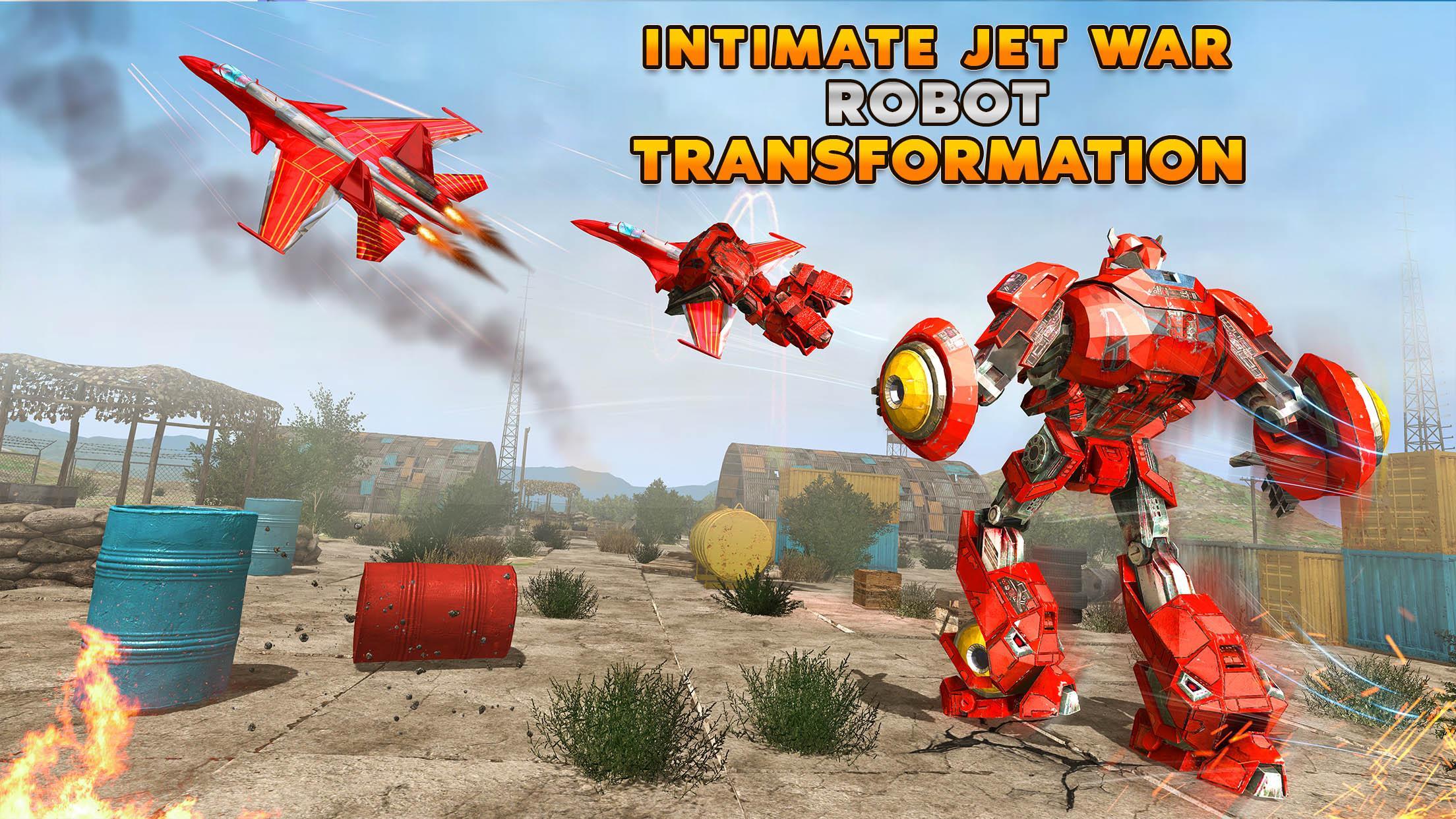 Flying Jet Robot Transform Airplane Robot Games