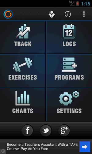 Gymprovise Workout Tracker/Log