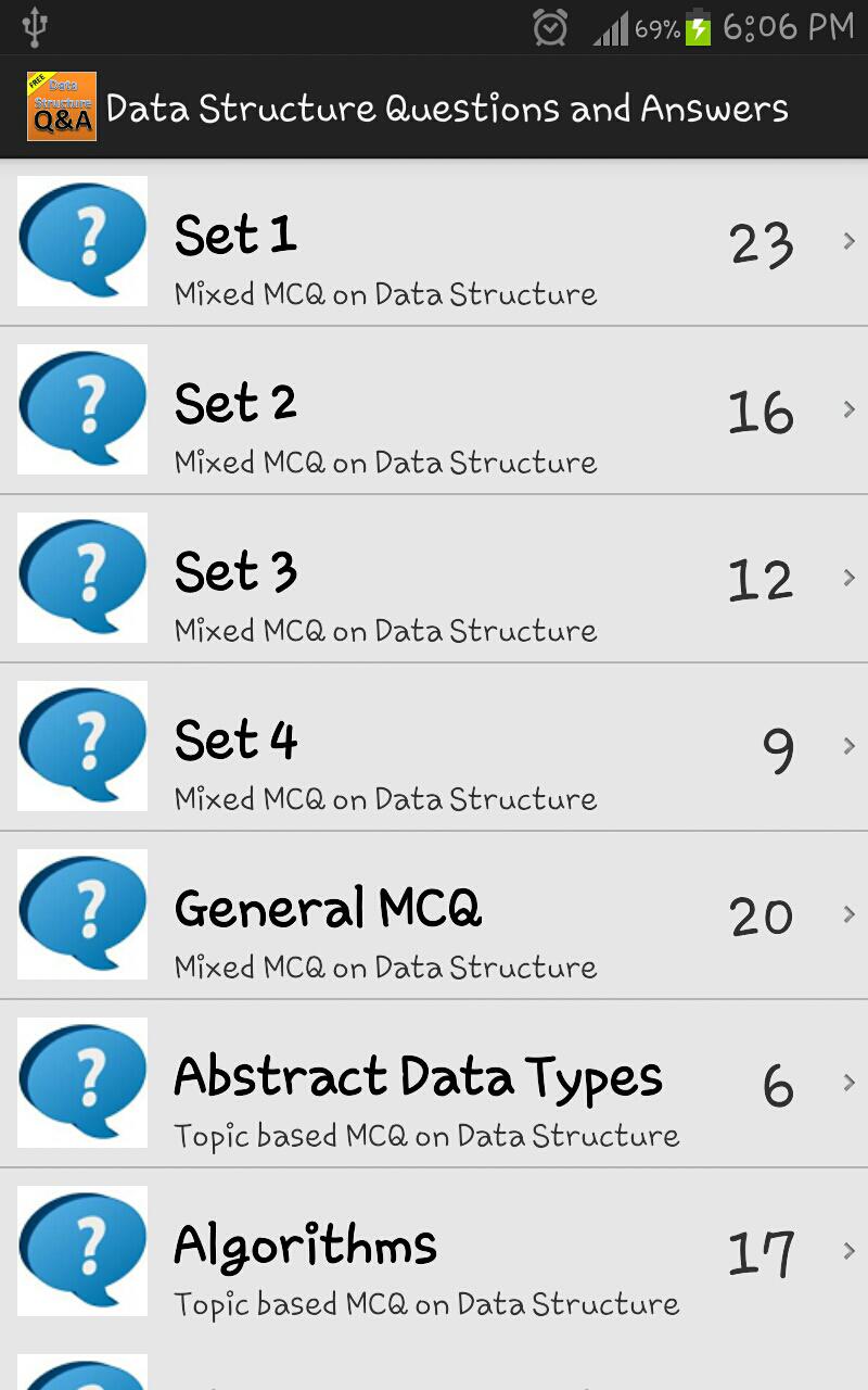 Data Structure Questions