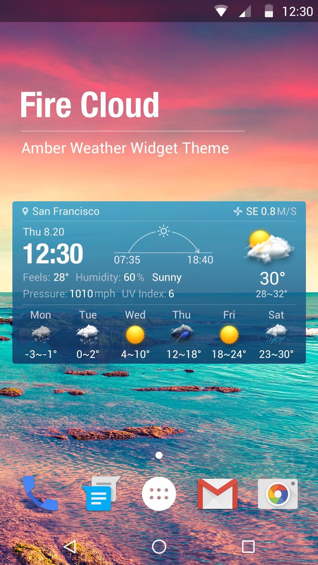 Accurate Weather forecast app and widget