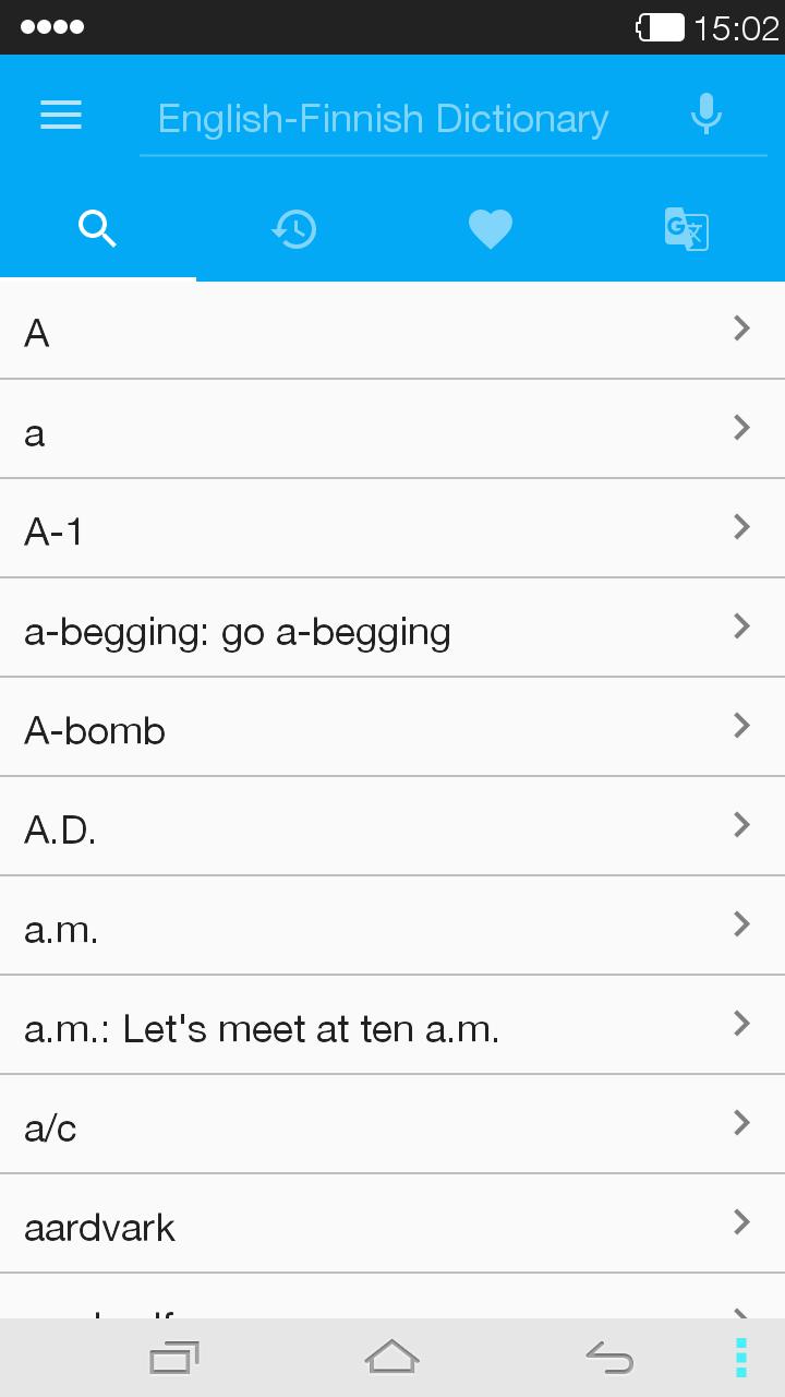 English<->Finnish Dictionary