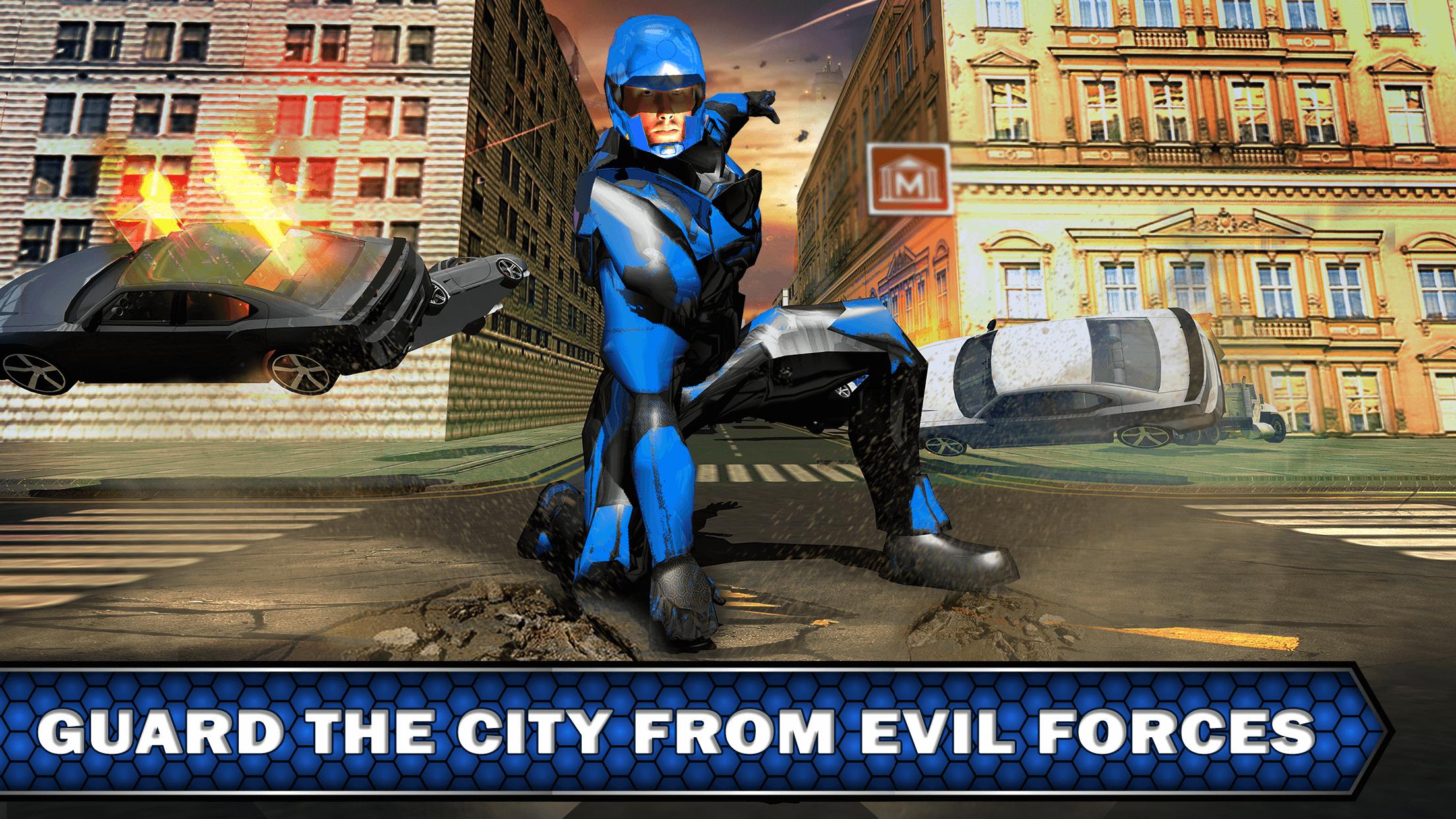 Police Speed Light Robot Hero - Survival Mission