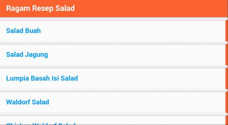 Ragam Resep Salad