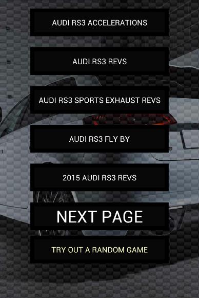 Engine sounds of RS3