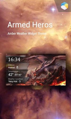 Weekly Weather&Clock Widget