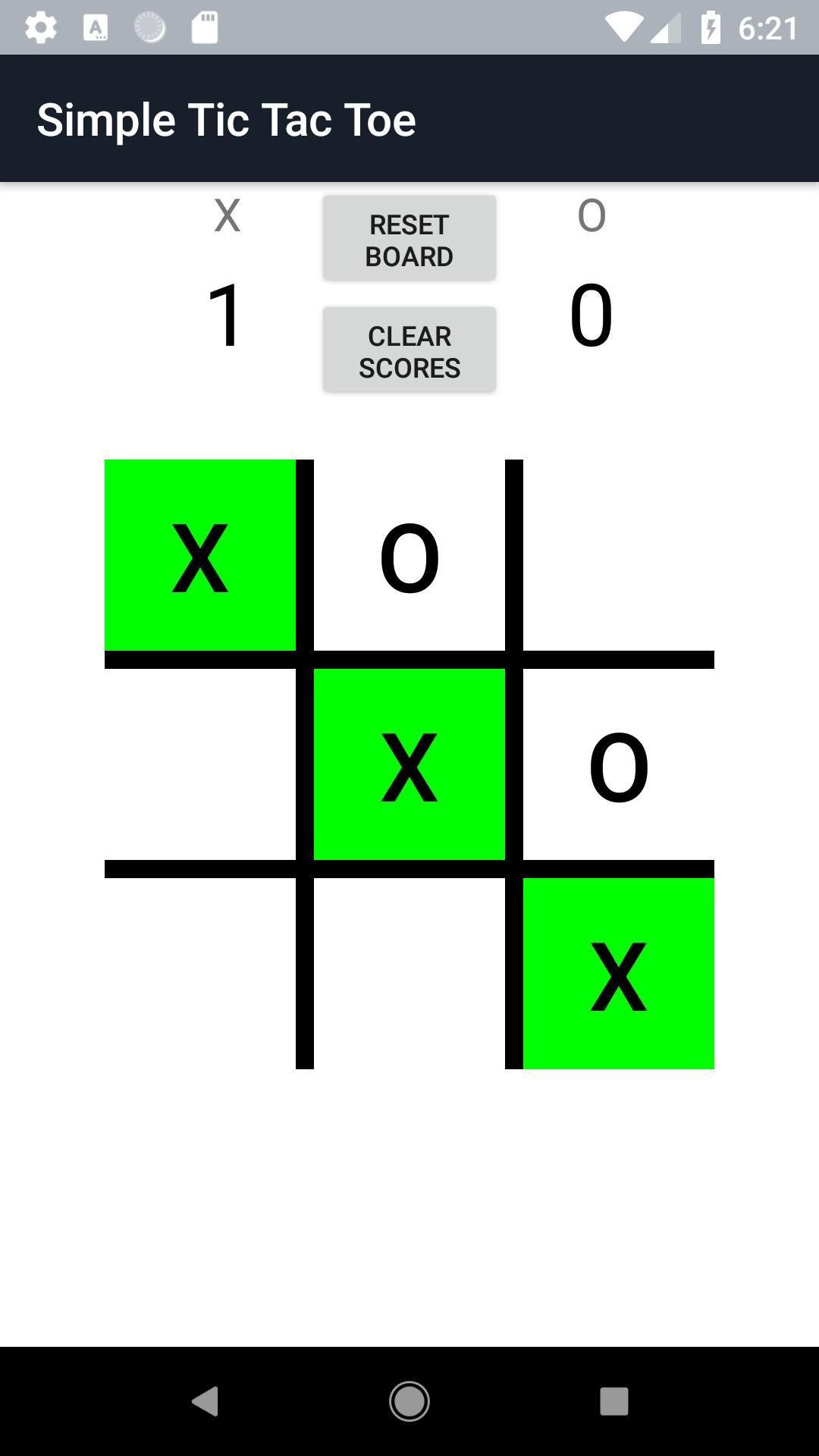 Simple Tic-Tac-Toe