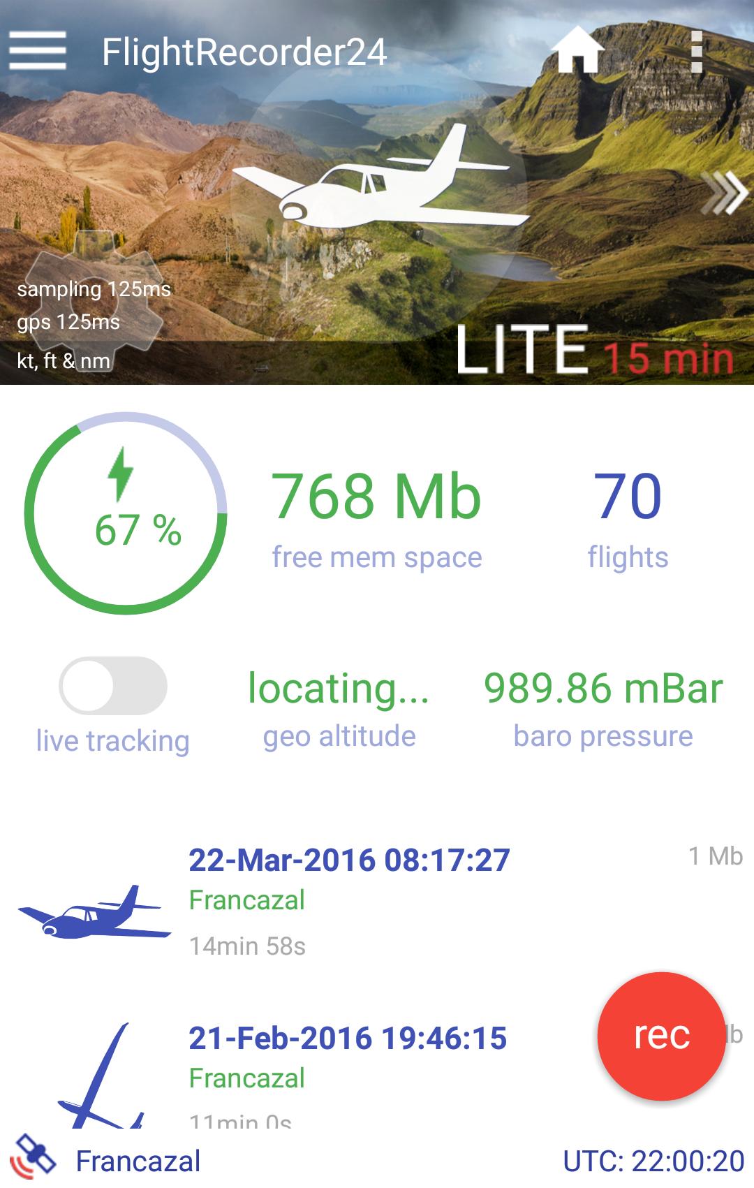Flight Recorder 24 Lite