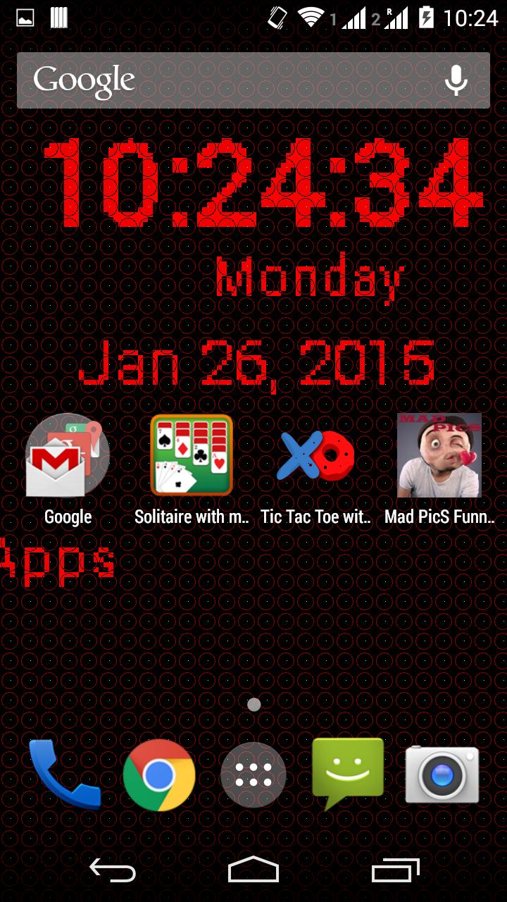 LED Clock Live Wallpaper