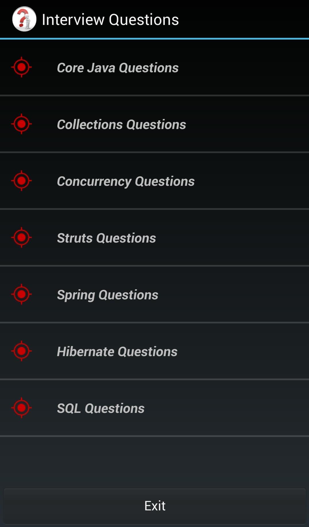 Java/Spring/J2EE Questionnaire