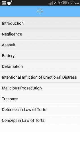 Basics of Law of Torts