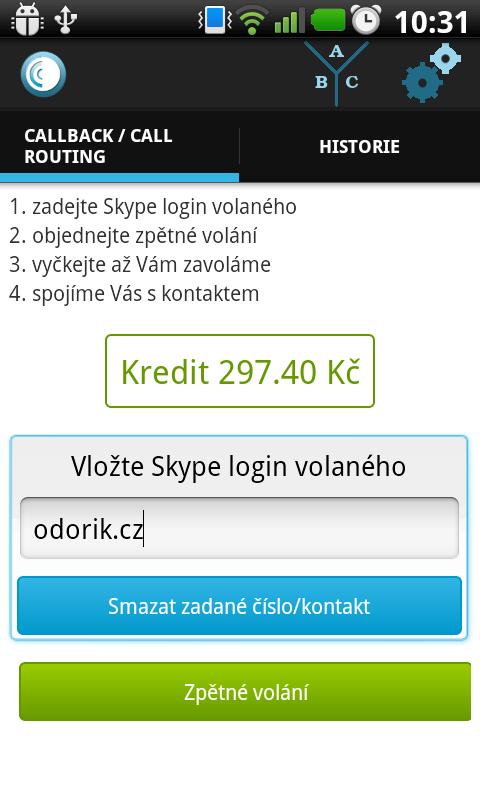 Odorik callback