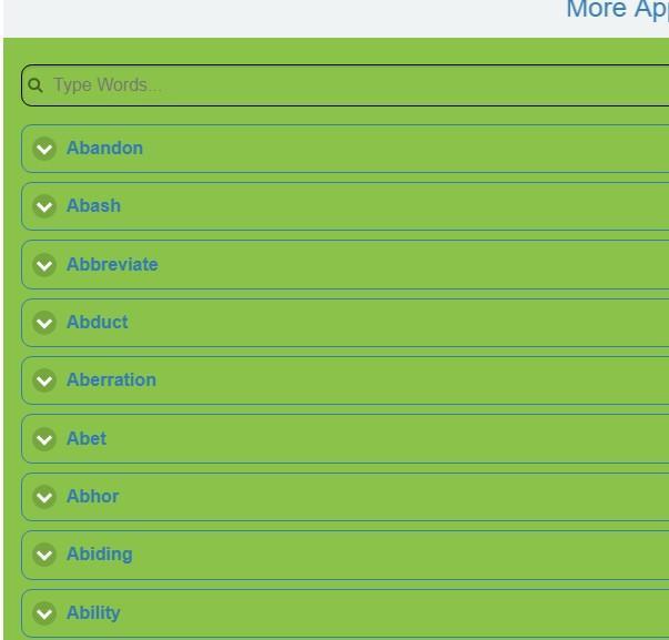 Idioms Phrase & Synonyms Antonyms